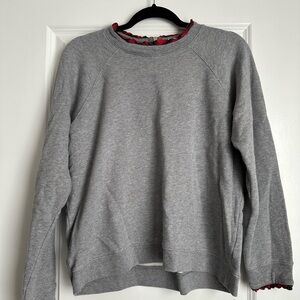 J. Crew ruffle collar sweatshirt